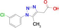 2-[1-(3-chlorophenyl)-5-methyl-1h-1,2,3-triazol-4-yl]acetic acid