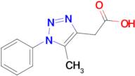 2-(5-Methyl-1-phenyl-1h-1,2,3-triazol-4-yl)acetic acid