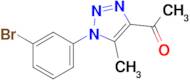 1-[1-(3-bromophenyl)-5-methyl-1h-1,2,3-triazol-4-yl]ethan-1-one