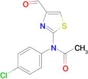 n-(4-Chlorophenyl)-n-(4-formyl-1,3-thiazol-2-yl)acetamide