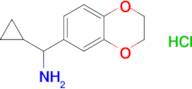 Cyclopropyl(2,3-dihydro-1,4-benzodioxin-6-yl)methanamine hydrochloride