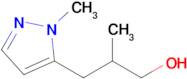 2-Methyl-3-(1-methyl-1h-pyrazol-5-yl)propan-1-ol