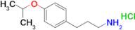 3-[4-(propan-2-yloxy)phenyl]propan-1-amine hydrochloride