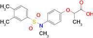 2-[4-(n-methyl-3,4-dimethylbenzenesulfonamido)phenoxy]propanoic acid