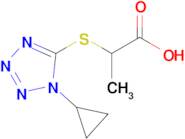 2-[(1-cyclopropyl-1h-1,2,3,4-tetrazol-5-yl)sulfanyl]propanoic acid