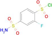 2-Fluoro-4-sulfamoylbenzene-1-sulfonyl chloride