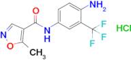 n-[4-amino-3-(trifluoromethyl)phenyl]-5-methyl-1,2-oxazole-4-carboxamide hydrochloride