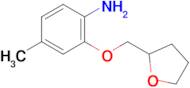 4-Methyl-2-(oxolan-2-ylmethoxy)aniline