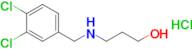 3-{[(3,4-dichlorophenyl)methyl]amino}propan-1-ol hydrochloride