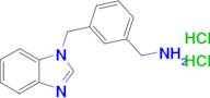 [3-(1h-1,3-benzodiazol-1-ylmethyl)phenyl]methanamine dihydrochloride