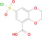 7-(Chlorosulfonyl)-2,3-dihydro-1,4-benzodioxine-5-carboxylic acid