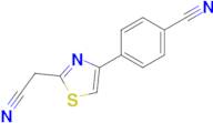 4-[2-(cyanomethyl)-1,3-thiazol-4-yl]benzonitrile