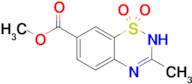 methyl 3-methyl-1,1-dioxo-2H-1λ⁶,2,4-benzothiadiazine-7-carboxylate