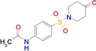 n-{4-[(4-oxopiperidin-1-yl)sulfonyl]phenyl}acetamide