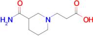 3-(3-Carbamoylpiperidin-1-yl)propanoic acid