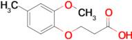 3-(2-Methoxy-4-methylphenoxy)propanoic acid