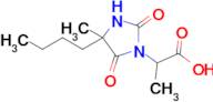 2-(4-Butyl-4-methyl-2,5-dioxoimidazolidin-1-yl)propanoic acid