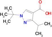 1-Tert-butyl-3-(propan-2-yl)-1h-pyrazole-4-carboxylic acid