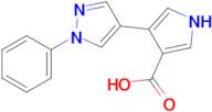 4-(1-Phenyl-1h-pyrazol-4-yl)-1h-pyrrole-3-carboxylic acid