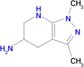 1,3-Dimethyl-1h,4h,5h,6h,7h-pyrazolo[3,4-b]pyridin-5-amine