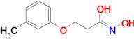 N-hydroxy3-(3-methylphenoxy)propanimidic acid