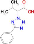 3-Methyl-2-(5-phenyl-2h-1,2,3,4-tetrazol-2-yl)butanoic acid