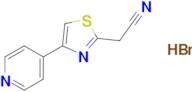 2-[4-(pyridin-4-yl)-1,3-thiazol-2-yl]acetonitrile hydrobromide