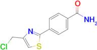 4-[4-(chloromethyl)-1,3-thiazol-2-yl]benzamide