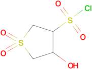 4-Hydroxy-1,1-dioxo-1lambda6-thiolane-3-sulfonyl chloride