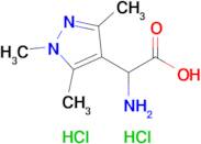 2-Amino-2-(trimethyl-1h-pyrazol-4-yl)acetic acid dihydrochloride
