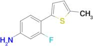 3-Fluoro-4-(5-methylthiophen-2-yl)aniline