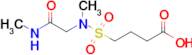 4-{methyl[(methylcarbamoyl)methyl]sulfamoyl}butanoic acid