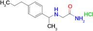 2-{[1-(4-propylphenyl)ethyl]amino}acetamide hydrochloride