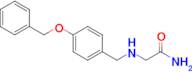 2-({[4-(benzyloxy)phenyl]methyl}amino)acetamide