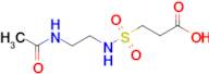 3-[(2-acetamidoethyl)sulfamoyl]propanoic acid