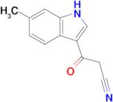 3-(6-Methyl-1h-indol-3-yl)-3-oxopropanenitrile