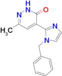 4-(1-Benzyl-1h-imidazol-2-yl)-6-methyl-2,3-dihydropyridazin-3-one