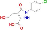 1-(4-Chlorophenyl)-4-(2-hydroxyethyl)-5-oxo-2,5-dihydro-1h-pyrazole-3-carboxylic acid