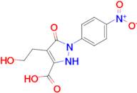 4-(2-Hydroxyethyl)-1-(4-nitrophenyl)-5-oxo-2,5-dihydro-1h-pyrazole-3-carboxylic acid