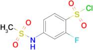 2-Fluoro-4-methanesulfonamidobenzene-1-sulfonyl chloride