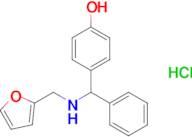 4-{[(furan-2-ylmethyl)amino](phenyl)methyl}phenol hydrochloride