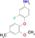 3-Fluoro-4-(2-methoxy-4-methylphenoxy)aniline