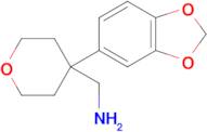 [4-(1,3-dioxaindan-5-yl)oxan-4-yl]methanamine