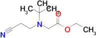 Ethyl 2-[tert-butyl(2-cyanoethyl)amino]acetate