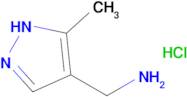 1-(5-methyl-1H-pyrazol-4-yl)methanamine hydrochloride