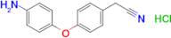 2-[4-(4-aminophenoxy)phenyl]acetonitrile hydrochloride