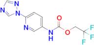 2,2,2-Trifluoroethyl n-[6-(1h-1,2,4-triazol-1-yl)pyridin-3-yl]carbamate