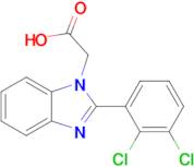 2-[2-(2,3-dichlorophenyl)-1h-1,3-benzodiazol-1-yl]acetic acid
