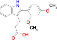3-[2-(2,4-dimethoxyphenyl)-1h-indol-3-yl]propanoic acid