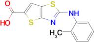 2-[(2-methylphenyl)amino]thieno[2,3-d][1,3]thiazole-5-carboxylic acid